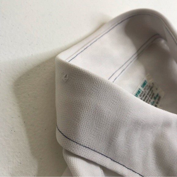 Vintage KMart Dagger Collar White Short Sleeve Button Front Shirt Mens Size XL - Picture 10 of 14